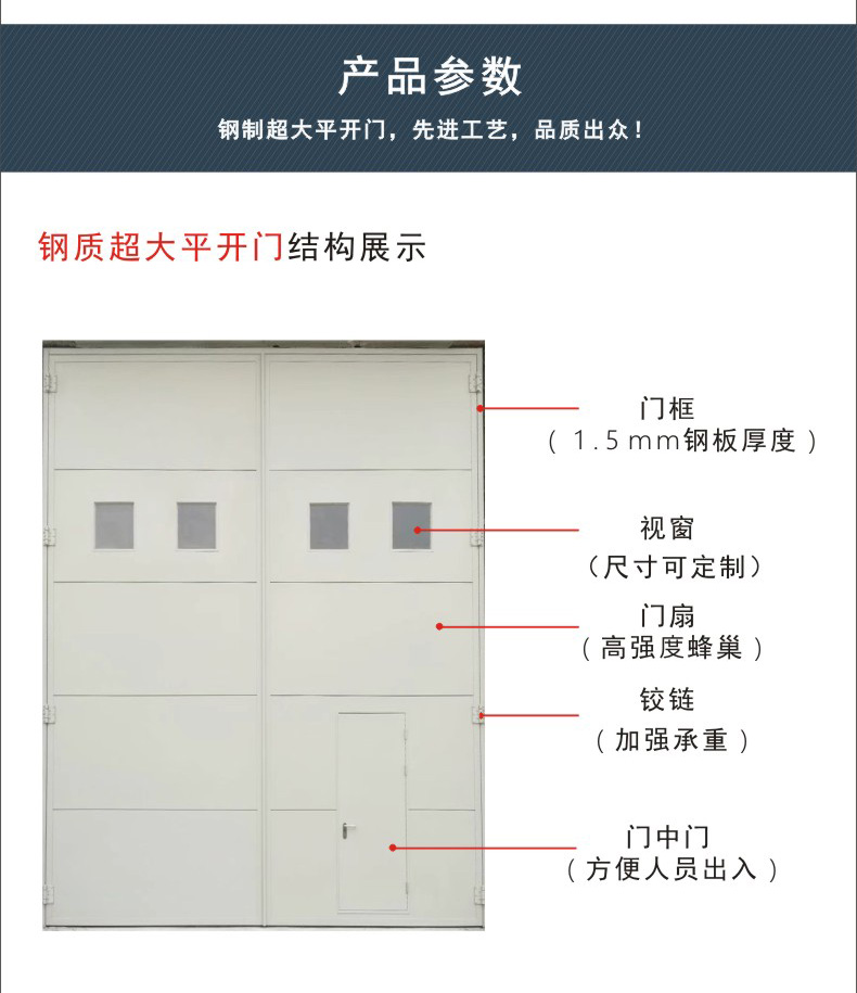超大尺寸鋼質(zhì)門